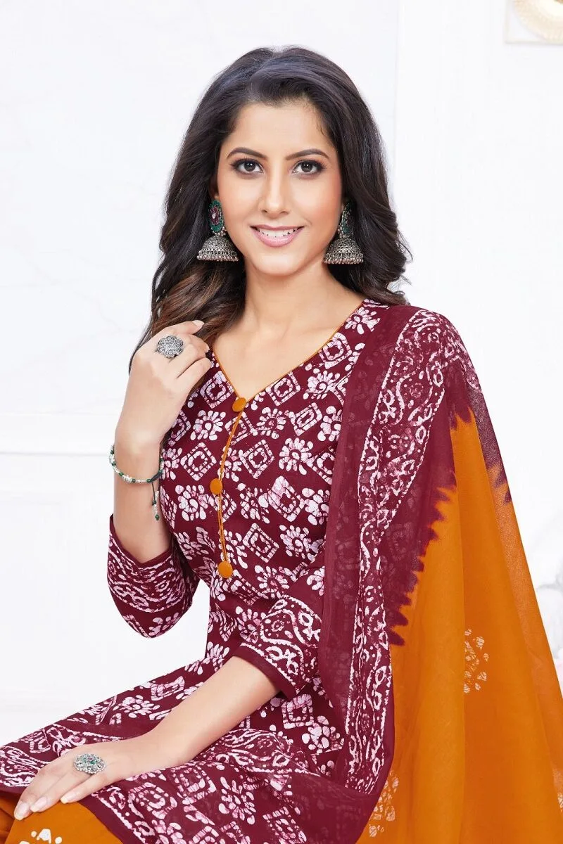 Baalar Battik Patiyala Special Vol 2 Wholesale Cotton Dress Material