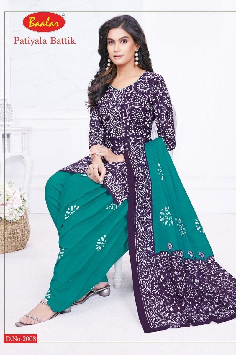Baalar Battik Patiyala Special Vol 2 Wholesale Cotton Dress Material