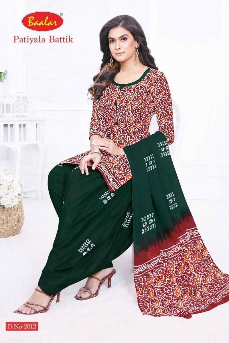Baalar Battik Patiyala Special Vol 2 Wholesale Cotton Dress Material