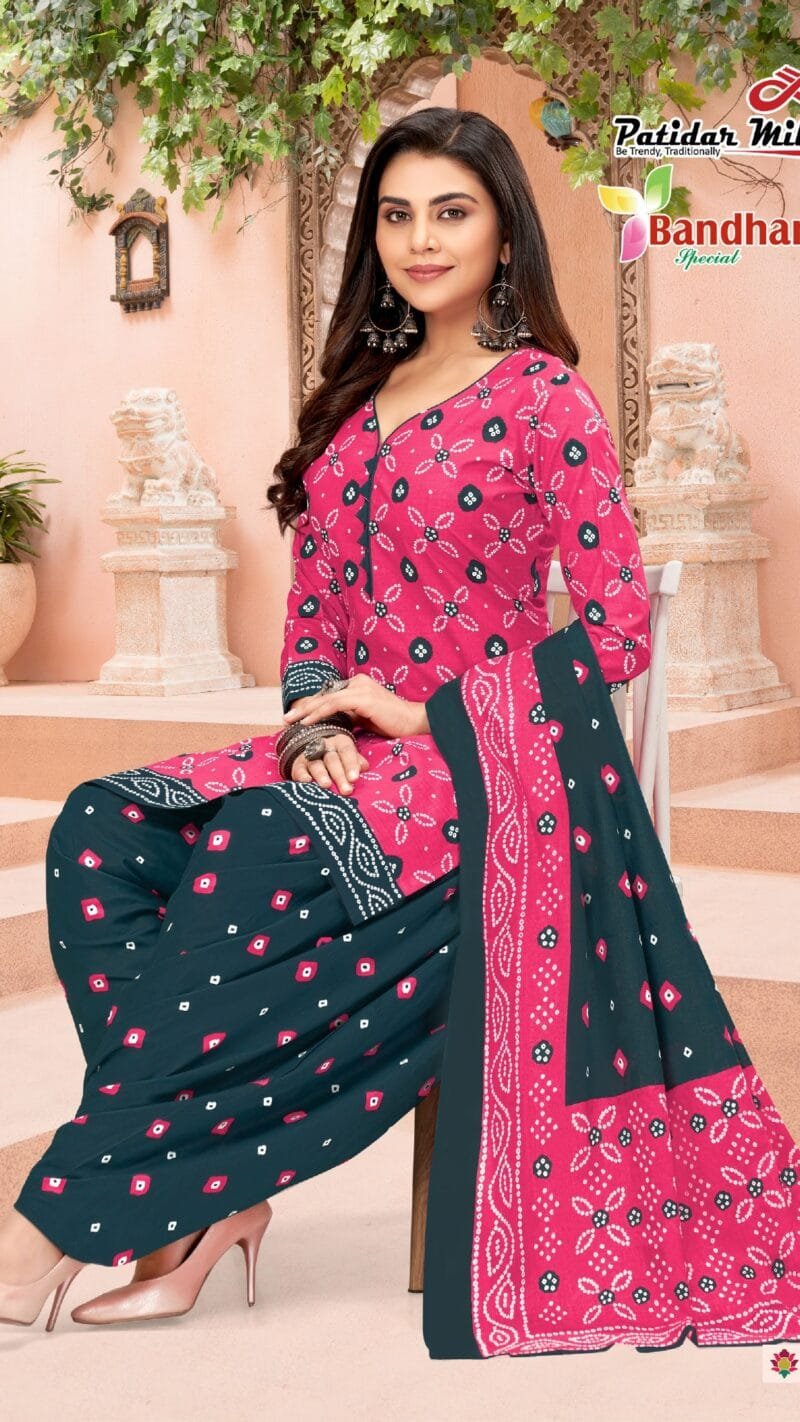 Bandhani Special Vol 32 Patidar Mills Wholesale Cotton Dress Material