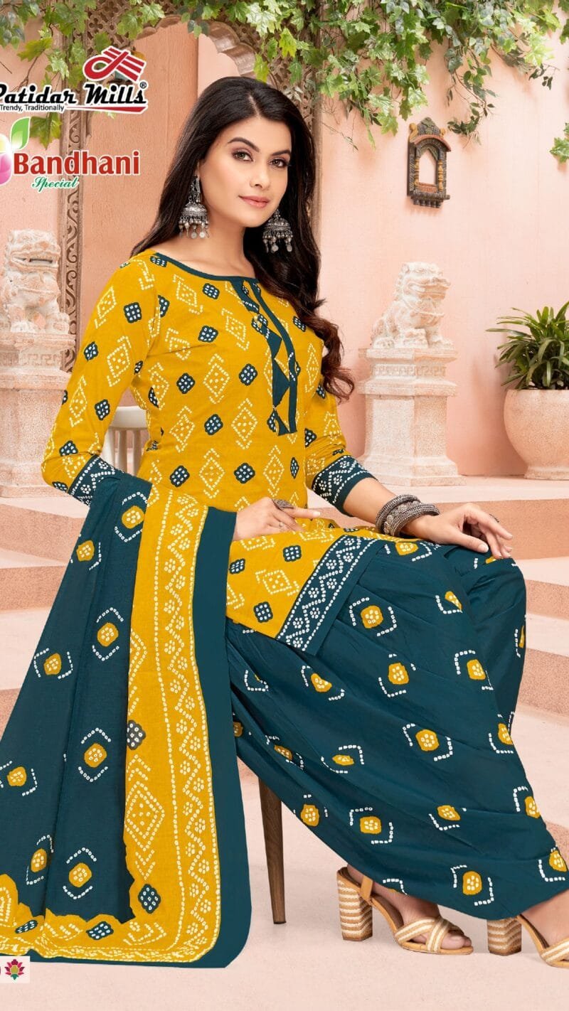 Bandhani Special Vol 32 Patidar Mills Wholesale Cotton Dress Material