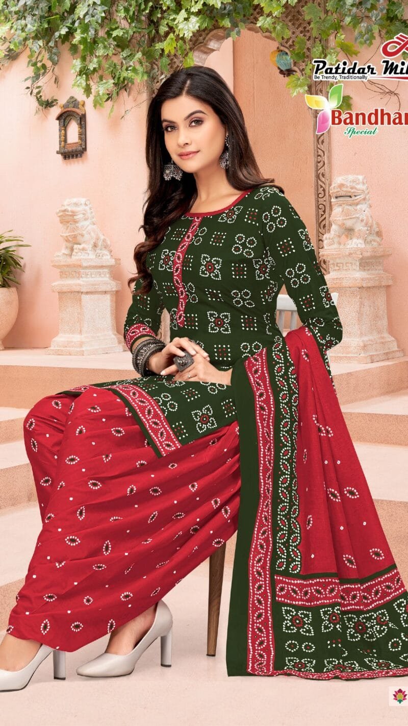 Bandhani Special Vol 32 Patidar Mills Wholesale Cotton Dress Material