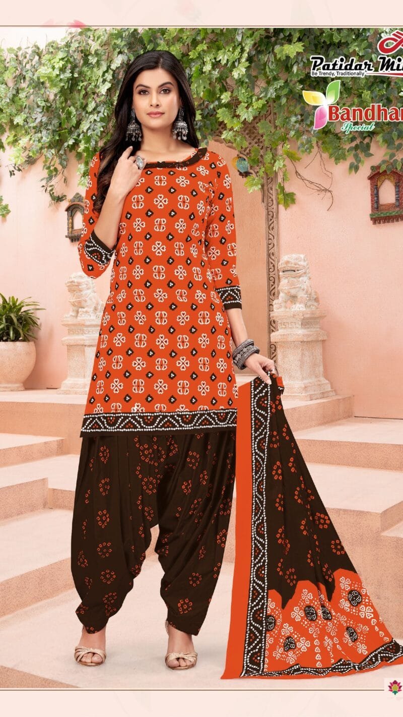 Bandhani Special Vol 32 Patidar Mills Wholesale Cotton Dress Material