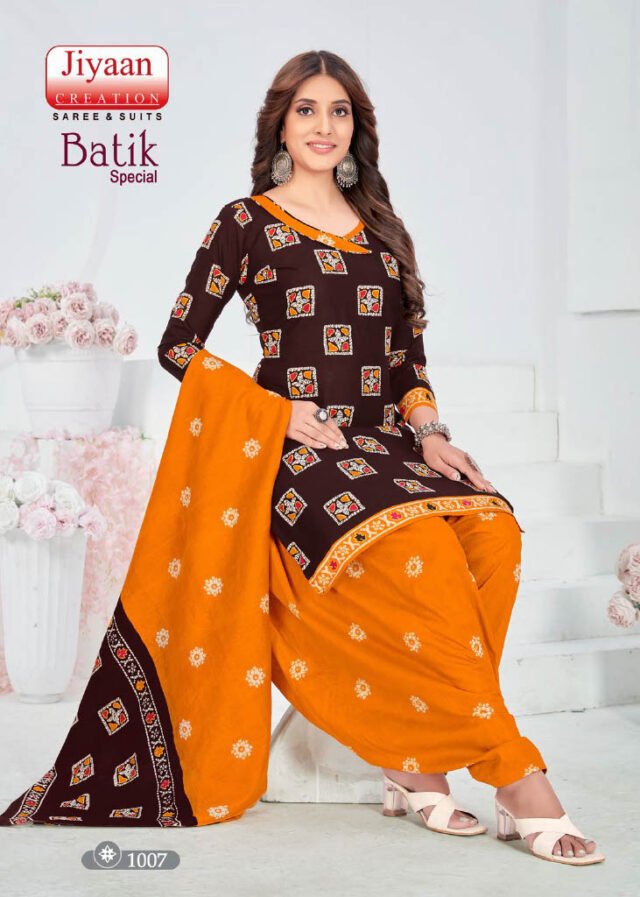 Batik Jiyaan Creation Wholesale Cotton Dress Material