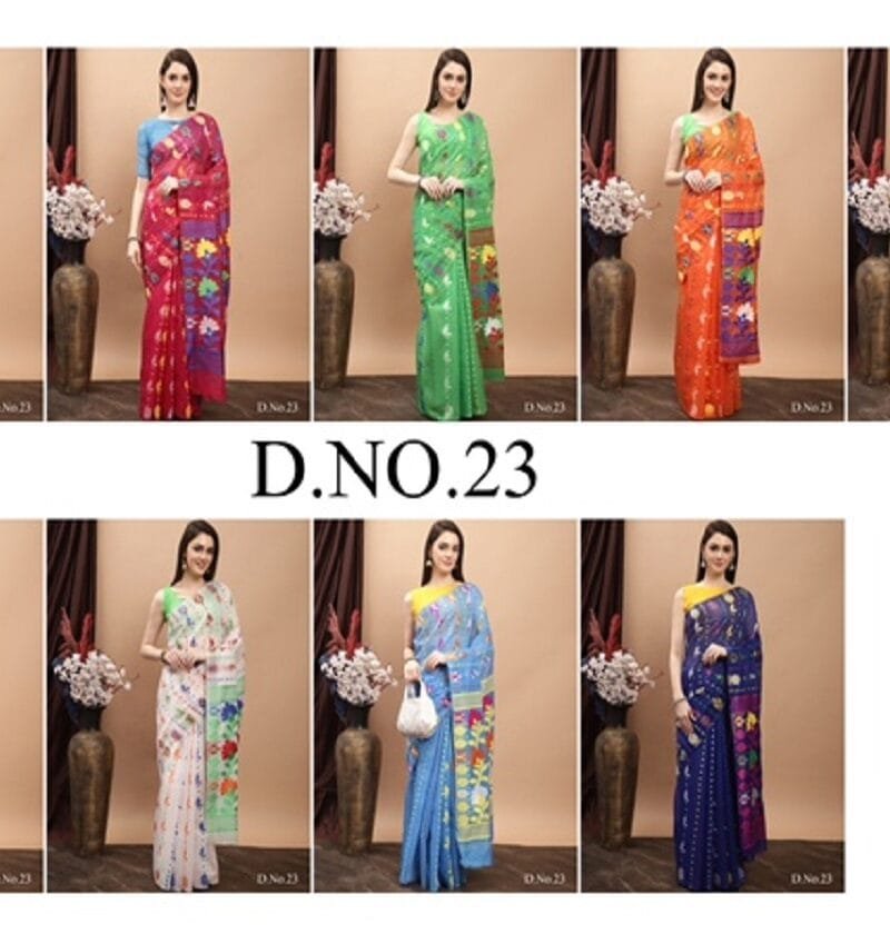 Buy Daily wear Pure Jamdani Cotton Saree Wholesale