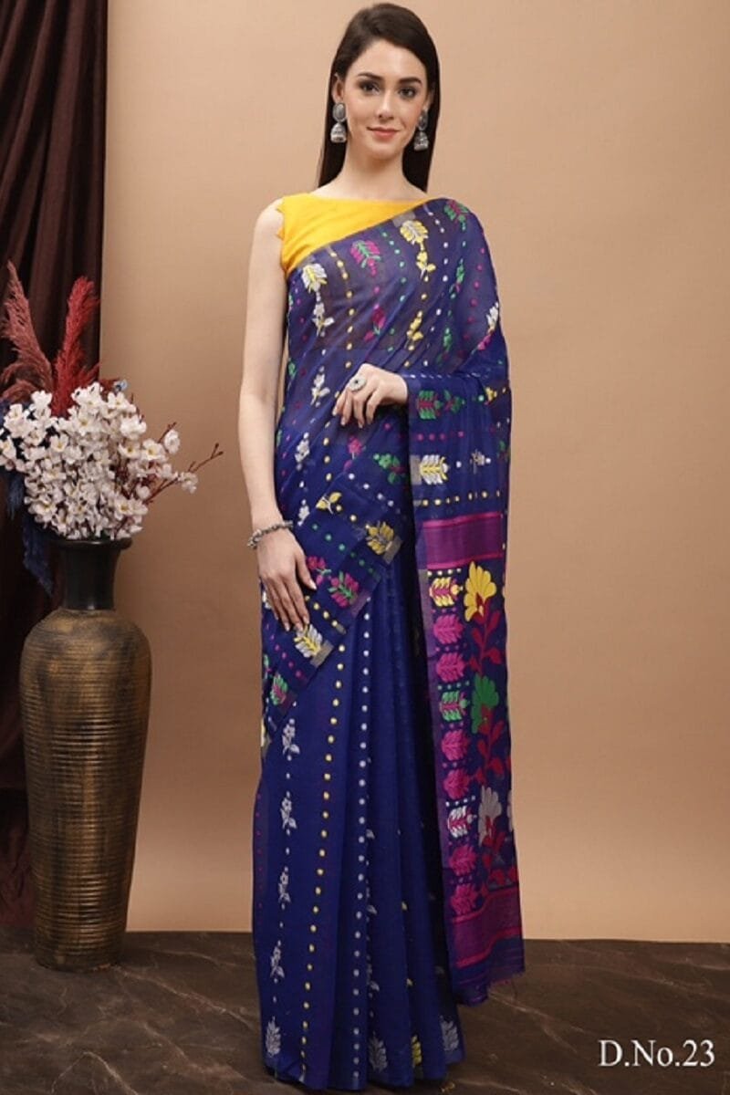 Buy Daily wear Pure Jamdani Cotton Saree Wholesale