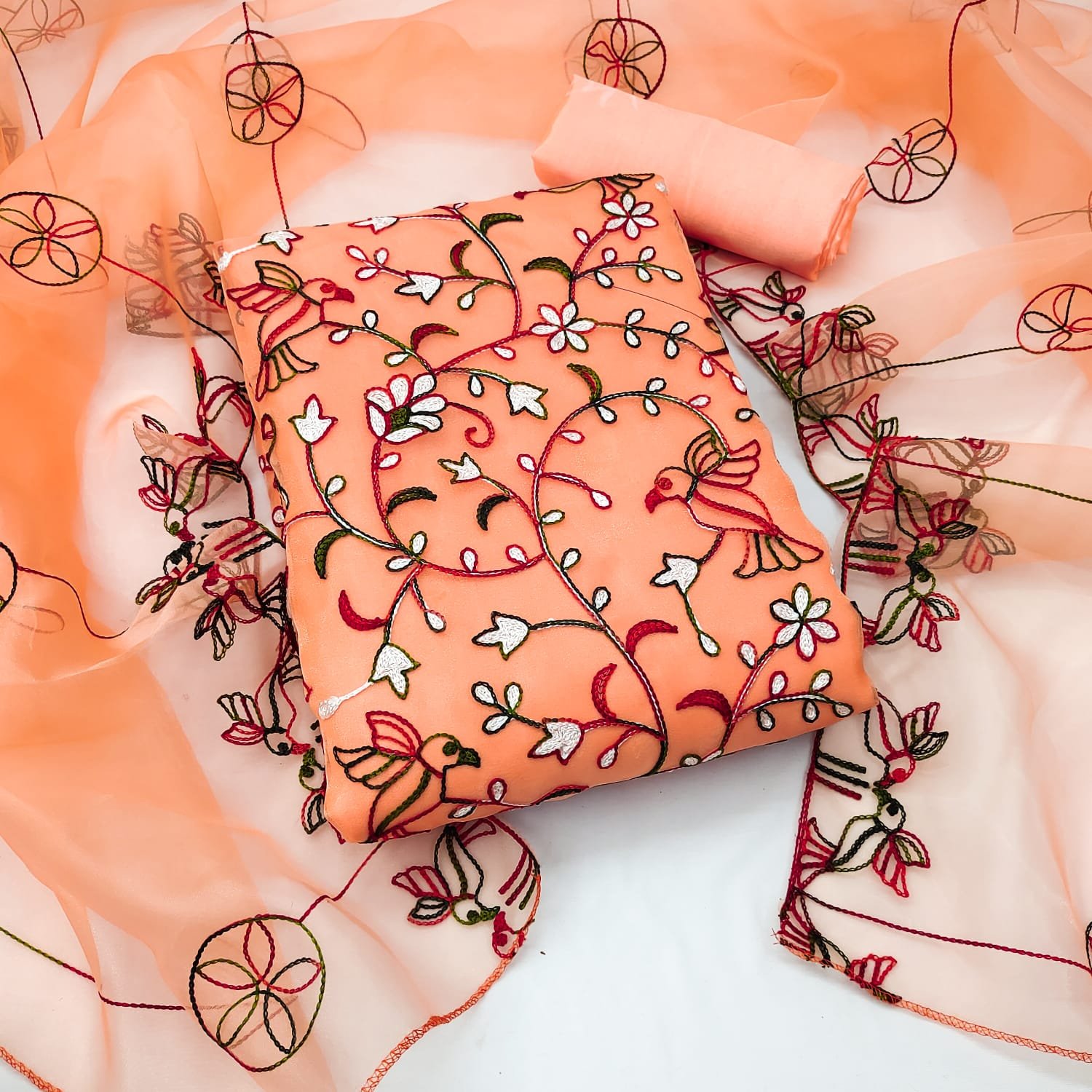 Kalamkari dress material at wholesale rate from weavers online –  DressesForWomen.IN