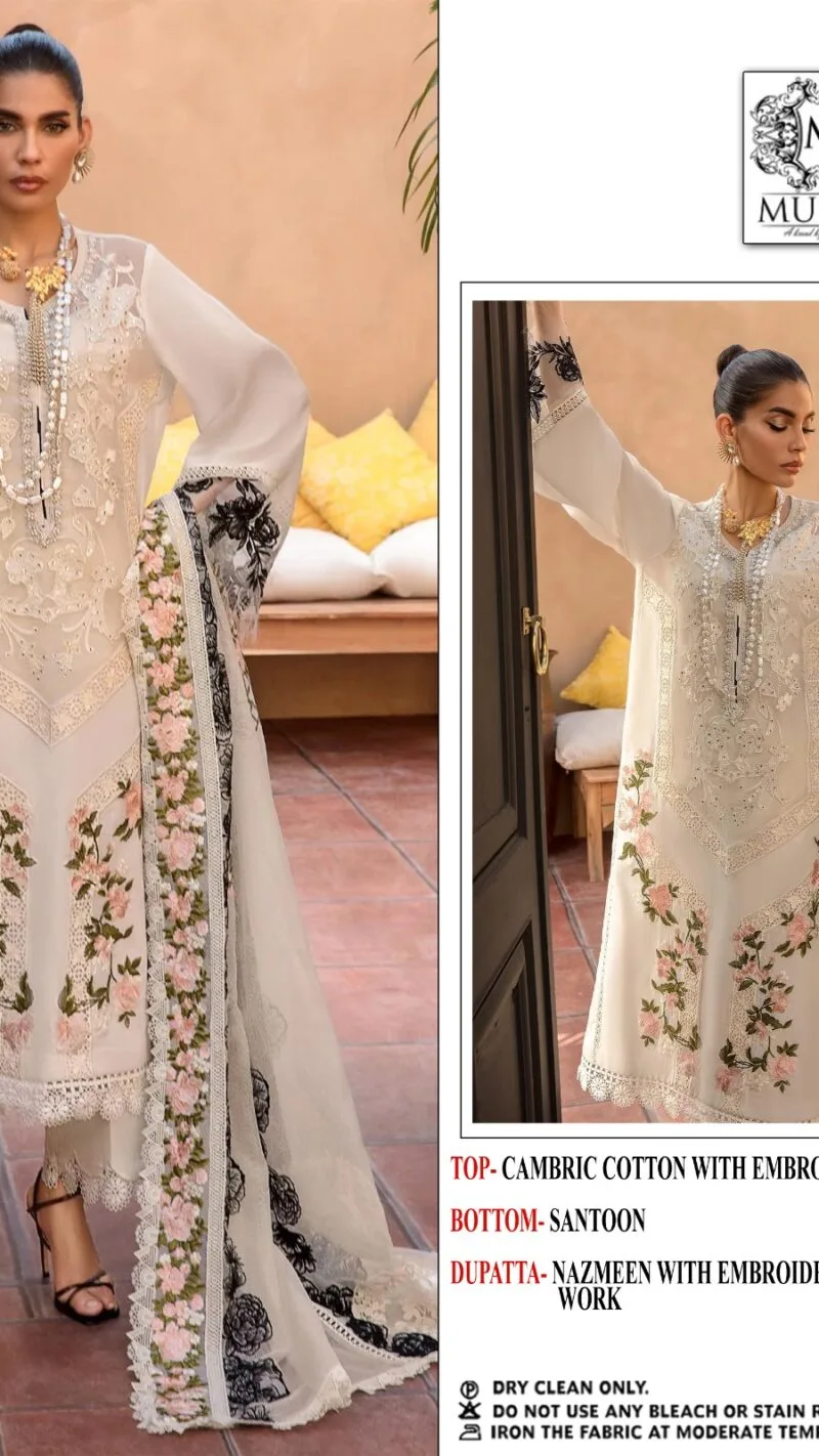 Chikan Work Pakistani Suits Mushq Sharaddha