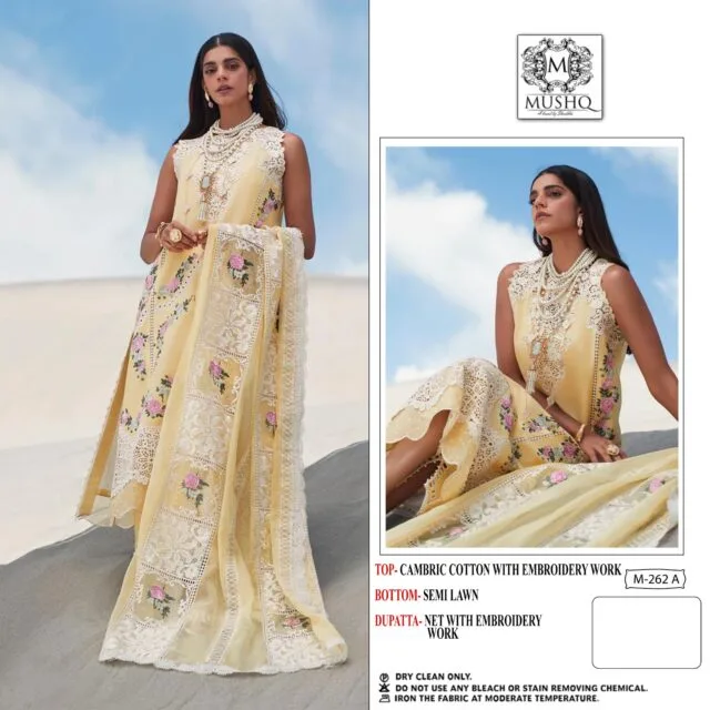Chikan Work Pakistani Suits Mushq Sharaddha