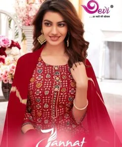 Devi Jannat Vol 1 Kurti Pant with Dupatta