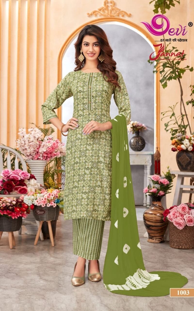 Devi Jannat Vol 1 Kurti Pant with Dupatta