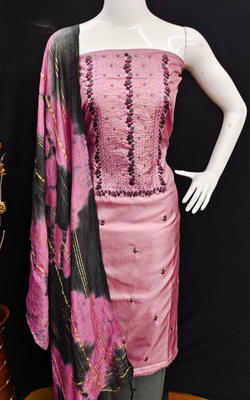 Exclusive Embroidery Work Dress Material Suit For Women