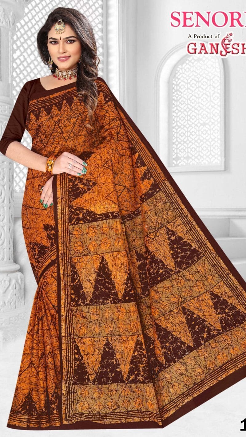 Ganesha Senorita Vol 1 Pure Cotton Saree Wholesale