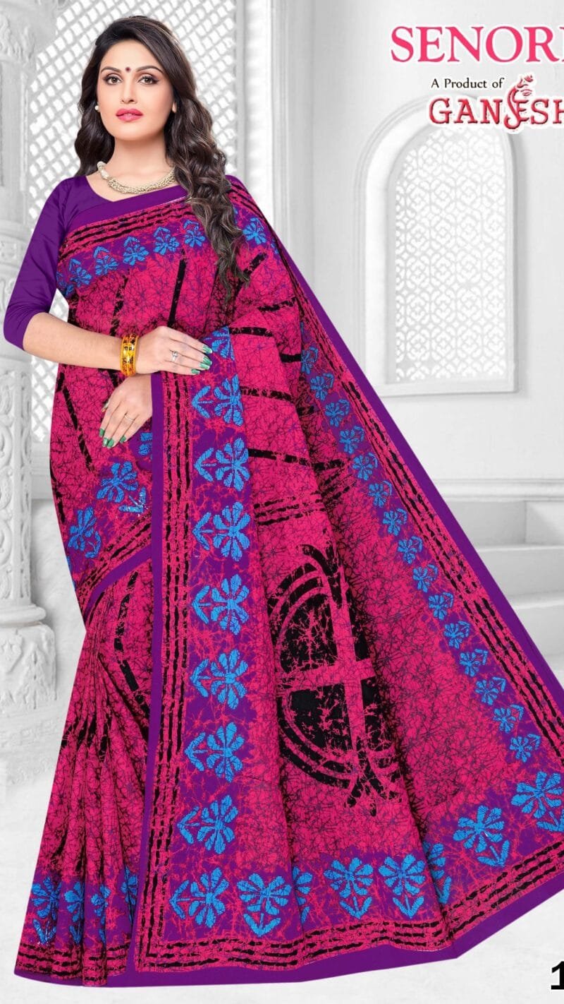 Ganesha Senorita Vol 1 Pure Cotton Saree Wholesale