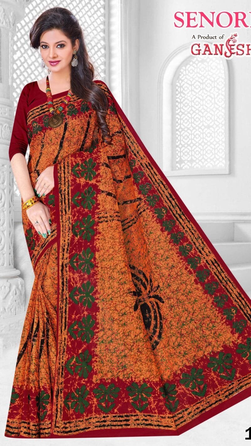 Ganesha Senorita Vol 1 Pure Cotton Saree Wholesale