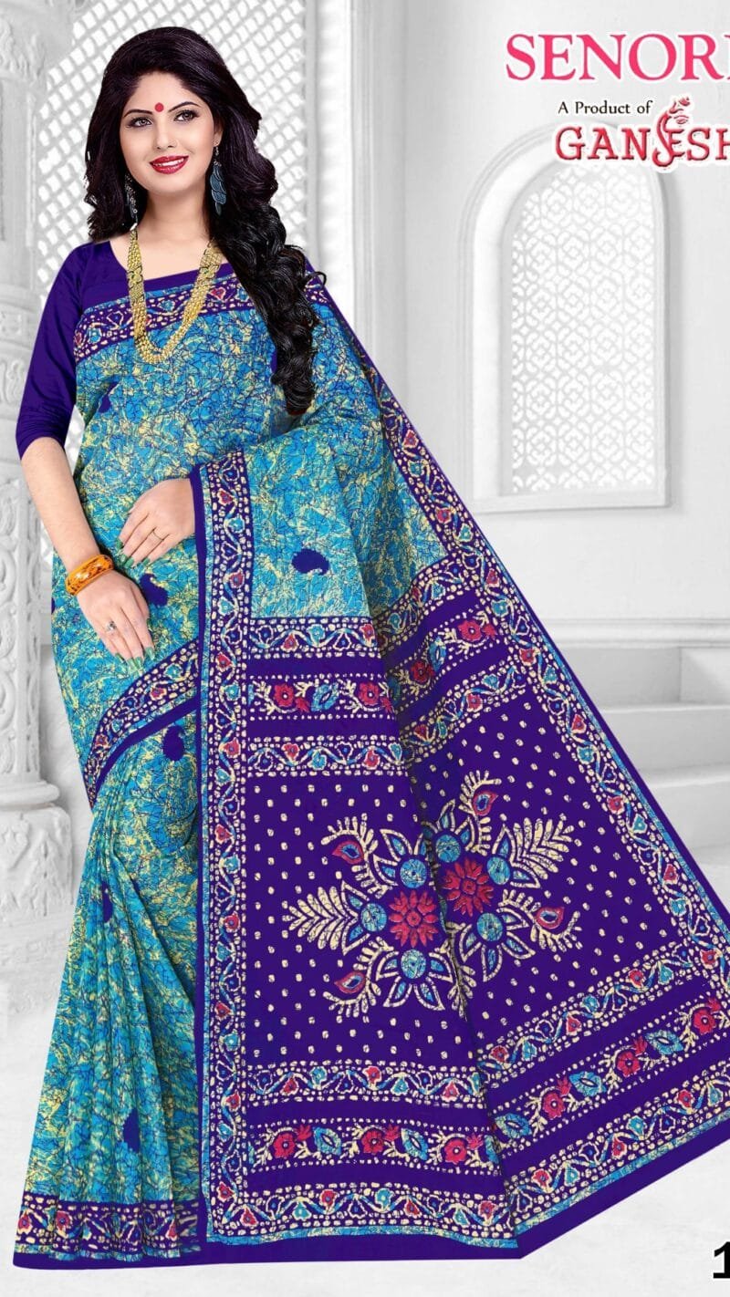 Ganesha Senorita Vol 1 Pure Cotton Saree Wholesale