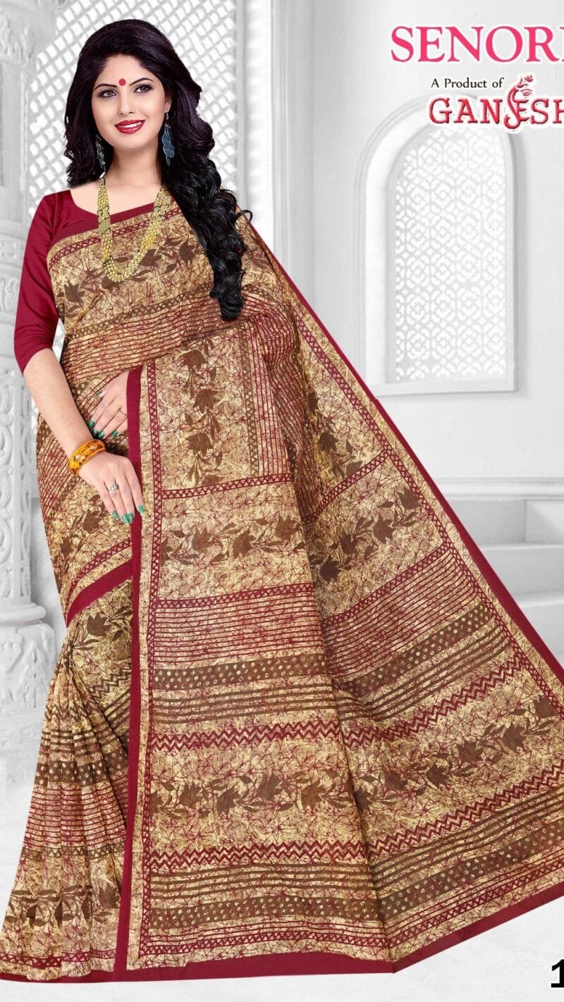 Ganesha Senorita Vol 1 Pure Cotton Saree Wholesale