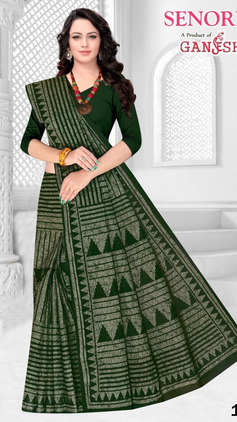 Ganesha Senorita Vol 1 Pure Cotton Saree Wholesale