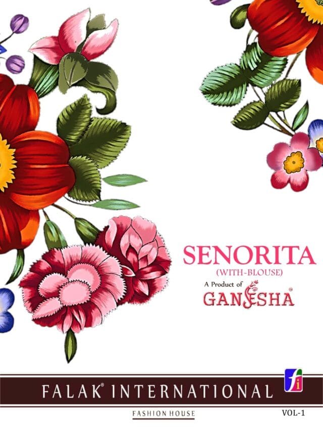 Ganesha Senorita Vol 1 Pure Cotton Saree Wholesale