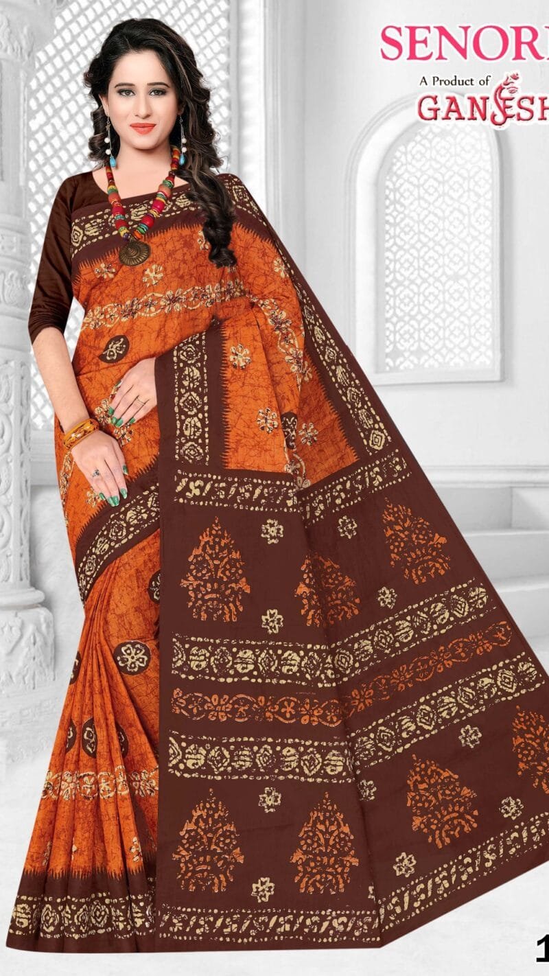 Ganesha Senorita Vol 1 Pure Cotton Saree Wholesale
