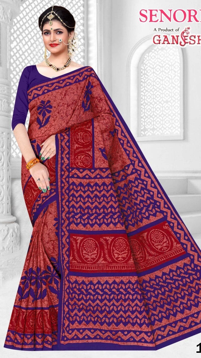 Ganesha Senorita Vol 1 Pure Cotton Saree Wholesale