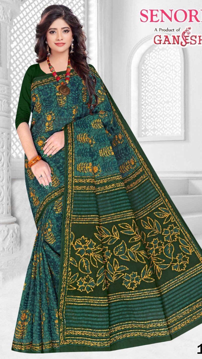 Ganesha Senorita Vol 1 Pure Cotton Saree Wholesale