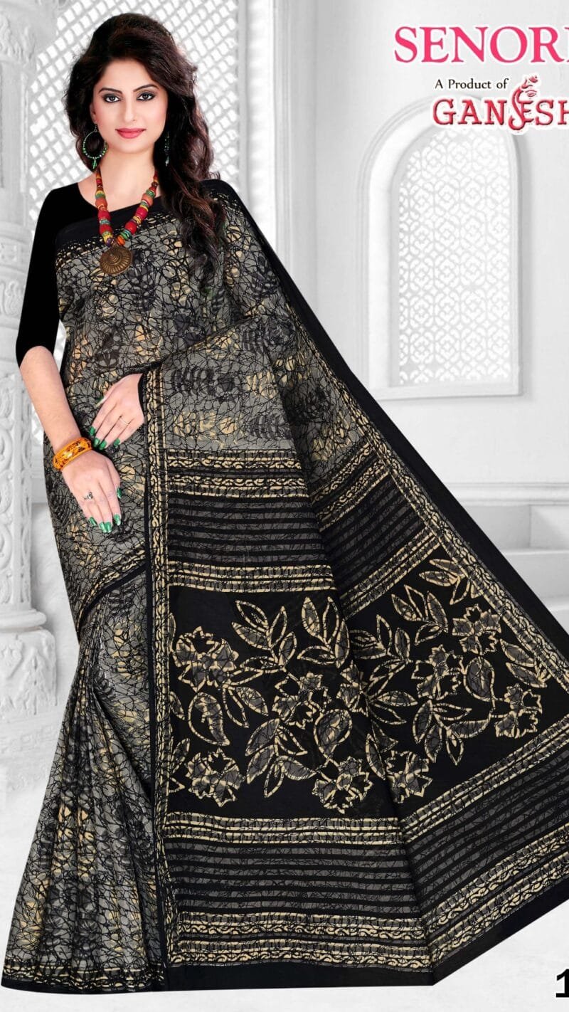 Ganesha Senorita Vol 1 Pure Cotton Saree Wholesale