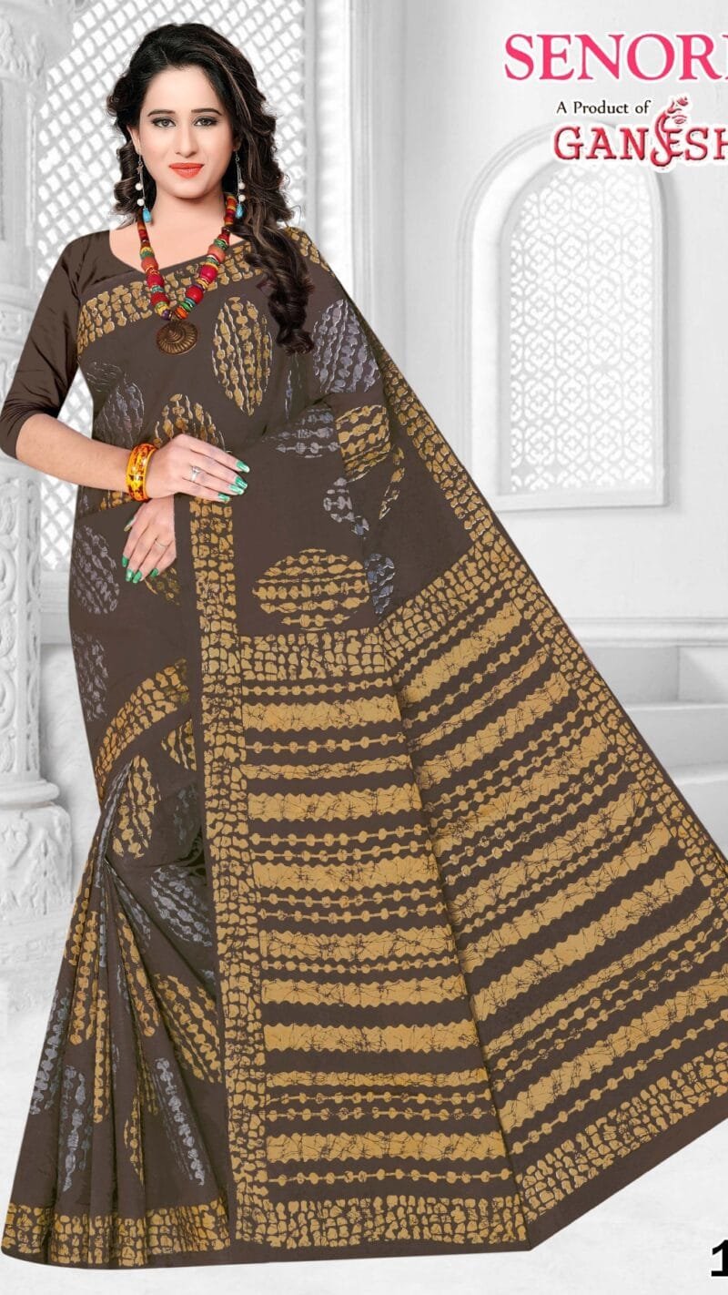 Ganesha Senorita Vol 1 Pure Cotton Saree Wholesale