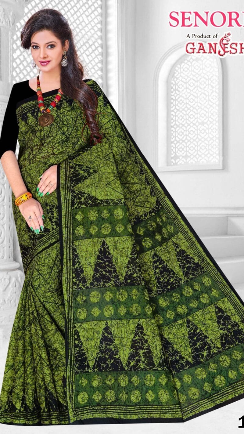 Ganesha Senorita Vol 1 Pure Cotton Saree Wholesale
