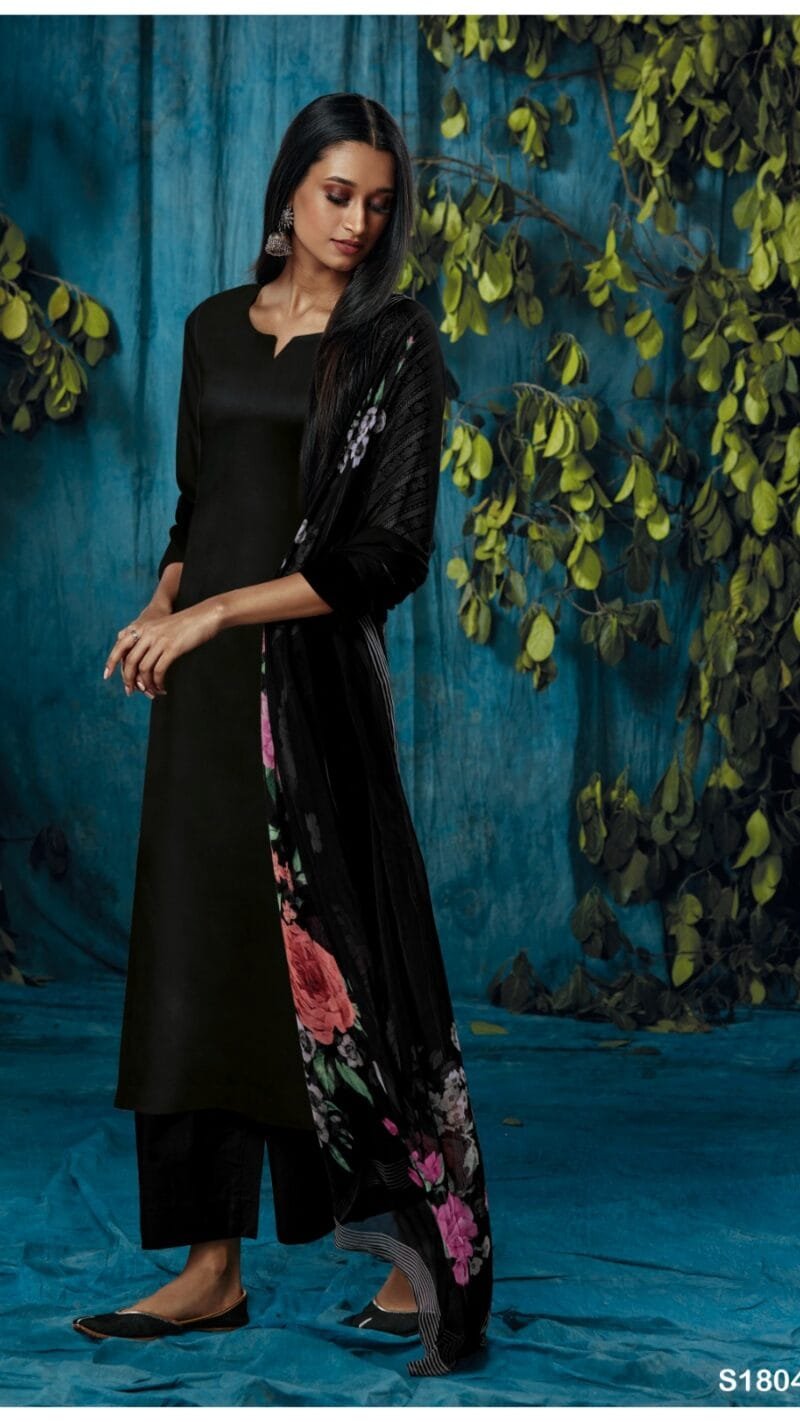 Ganga Selvi 1804 Premium Cotton Satin Solid Dress Material