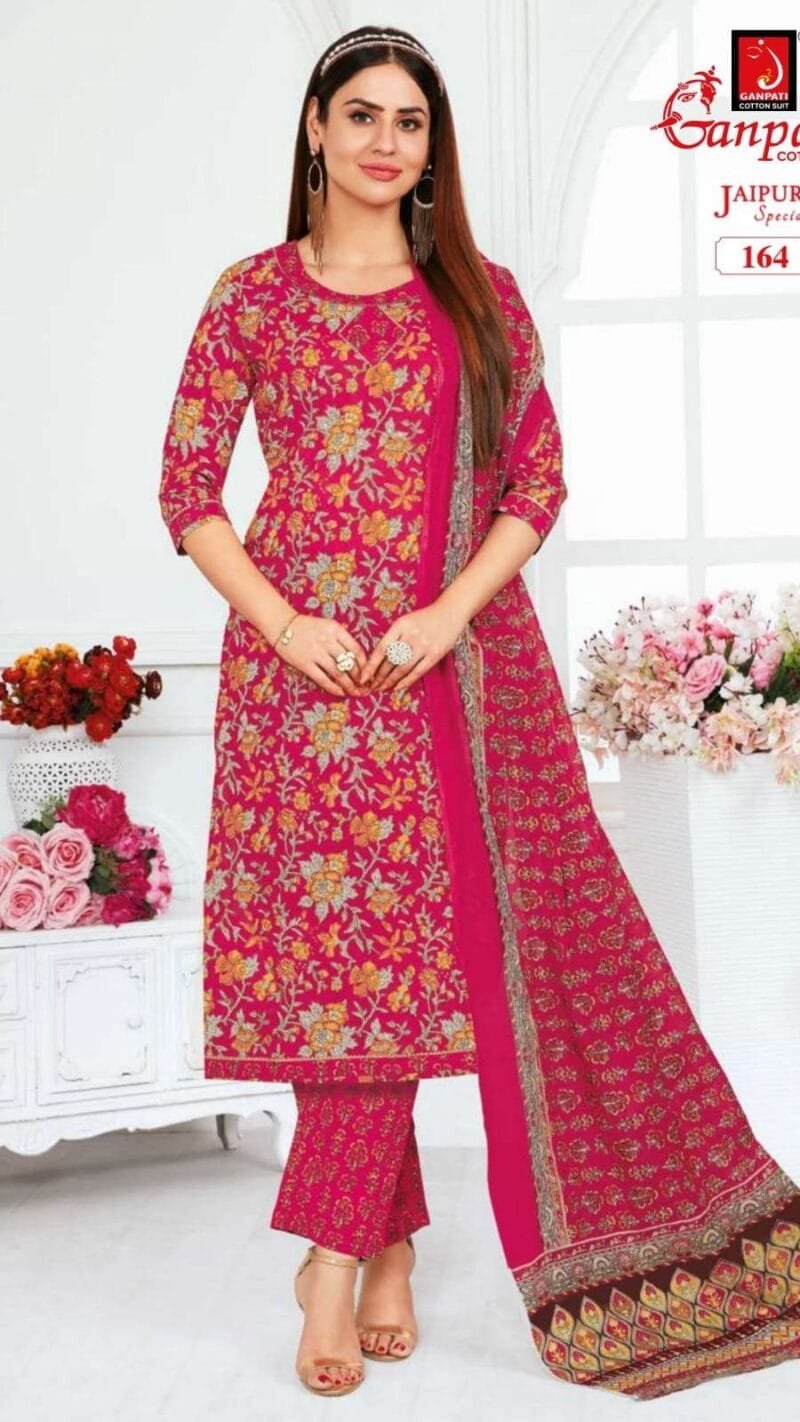 Ganpati Jaipuri Special Vol 5 Wholesale Cotton Dress Material