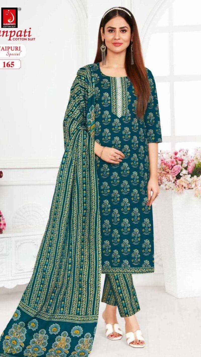 Ganpati Jaipuri Special Vol 5 Wholesale Cotton Dress Material