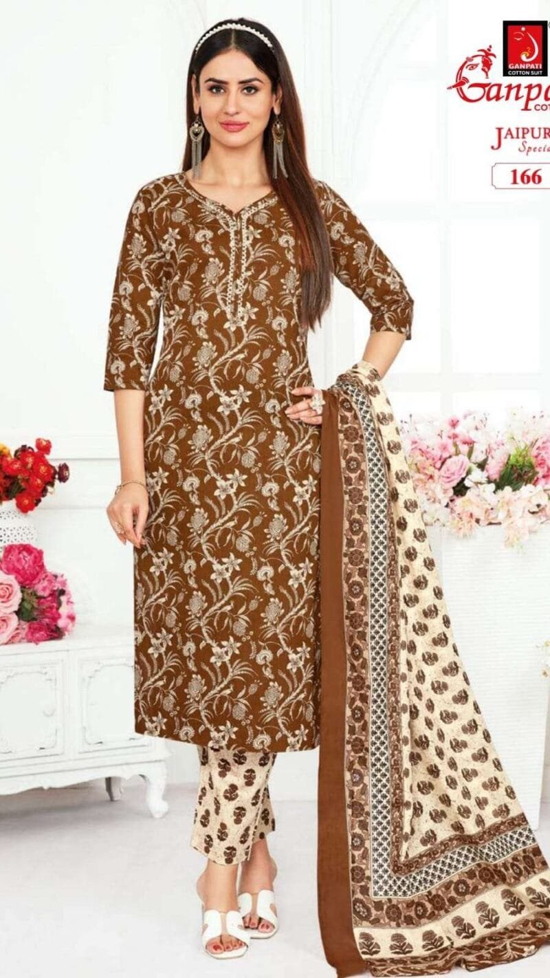 Ganpati Jaipuri Special Vol 5 Wholesale Cotton Dress Material