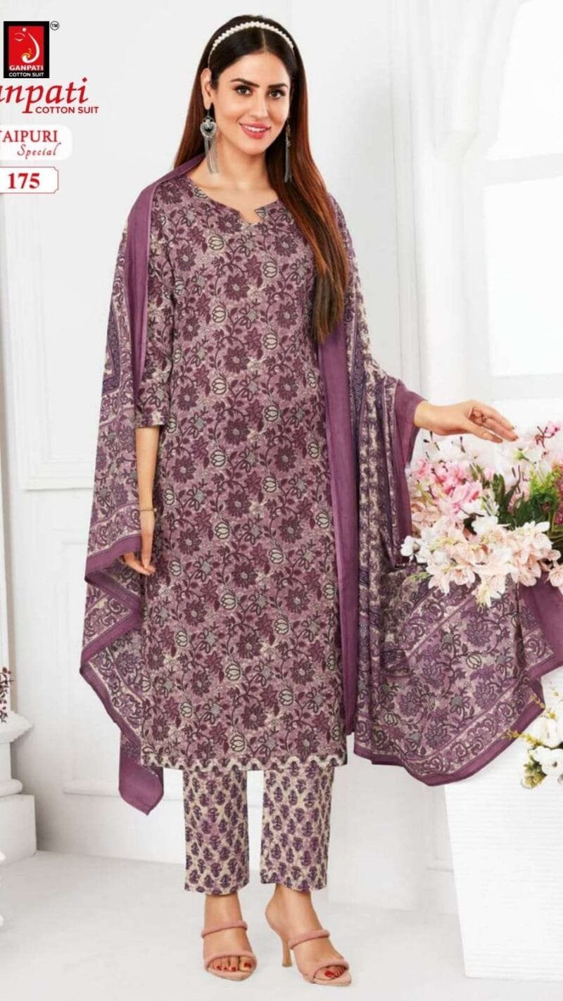 Ganpati Jaipuri Special Vol 5 Wholesale Cotton Dress Material