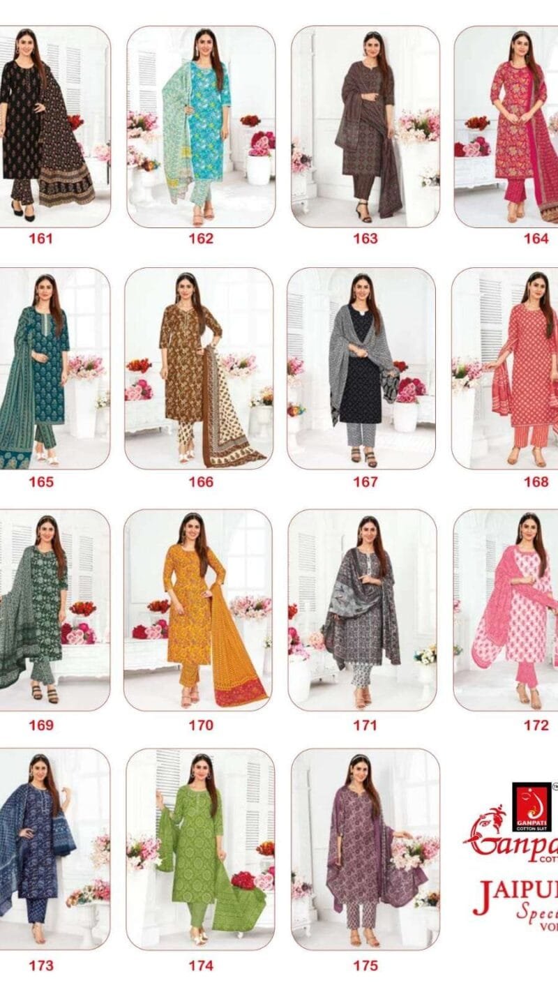 Ganpati Jaipuri Special Vol 5 Wholesale Cotton Dress Material