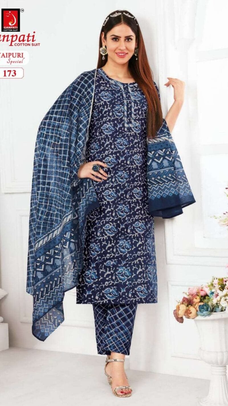 Ganpati Jaipuri Special Vol 5 Wholesale Cotton Dress Material