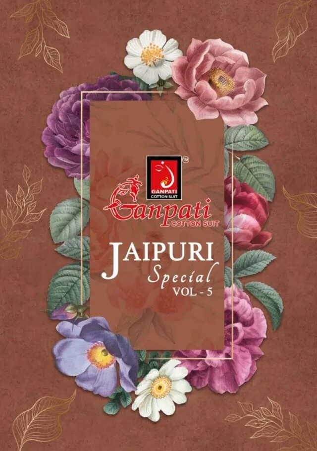 Ganpati Jaipuri Special Vol 5 Wholesale Cotton Dress Material