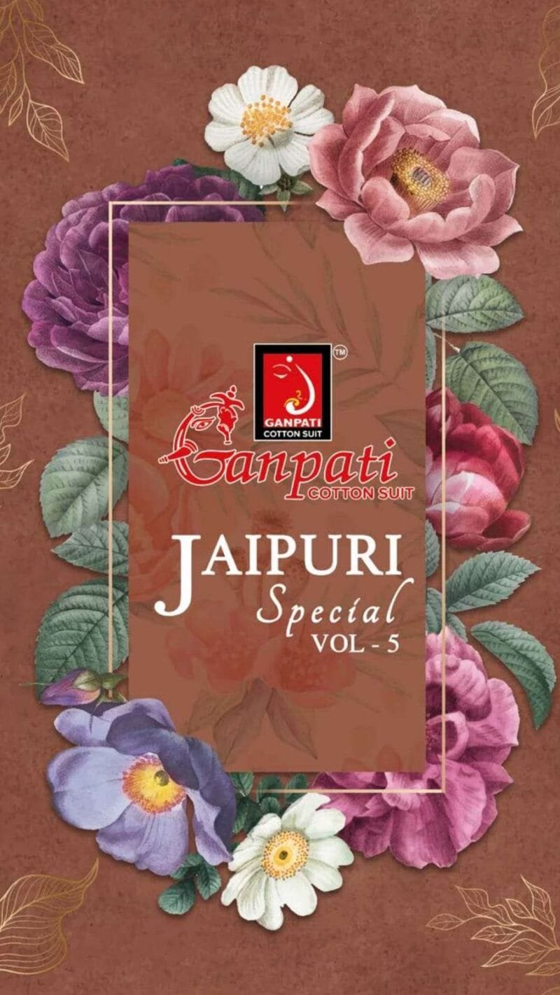 Ganpati Jaipuri Special Vol 5 Wholesale Cotton Dress Material