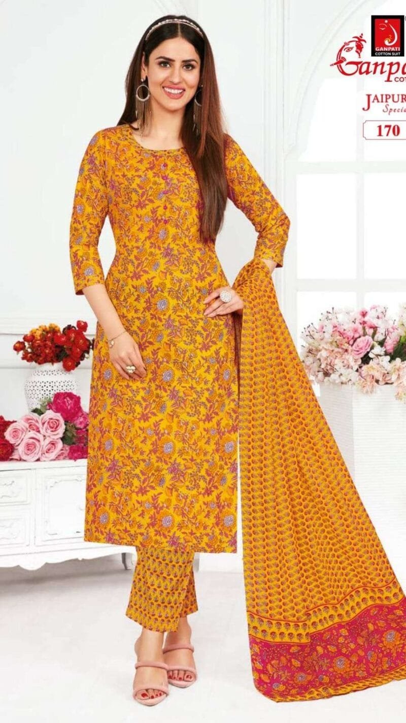 Ganpati Jaipuri Special Vol 5 Wholesale Cotton Dress Material