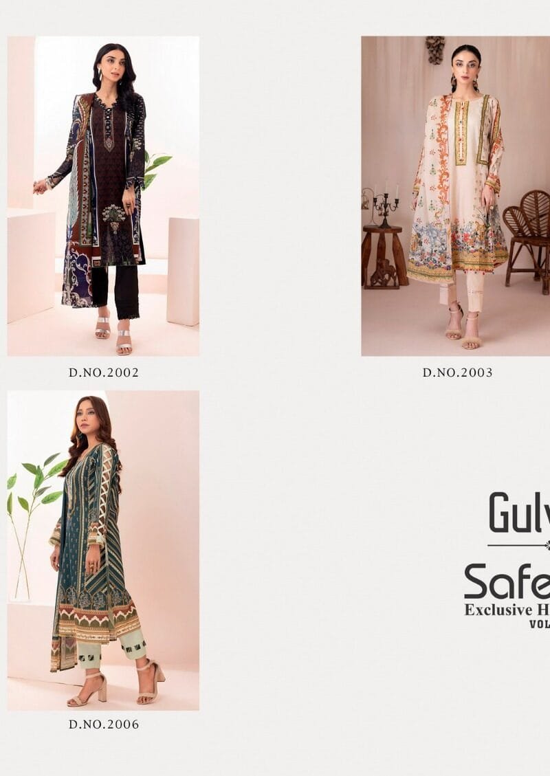 Gulvez Safeena Vol 2 Wholesale Cotton Dress Material