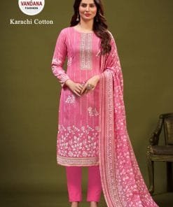 Karachi Cotton Vol 9 Vandana Fashion Wholesale Cotton Dress Material