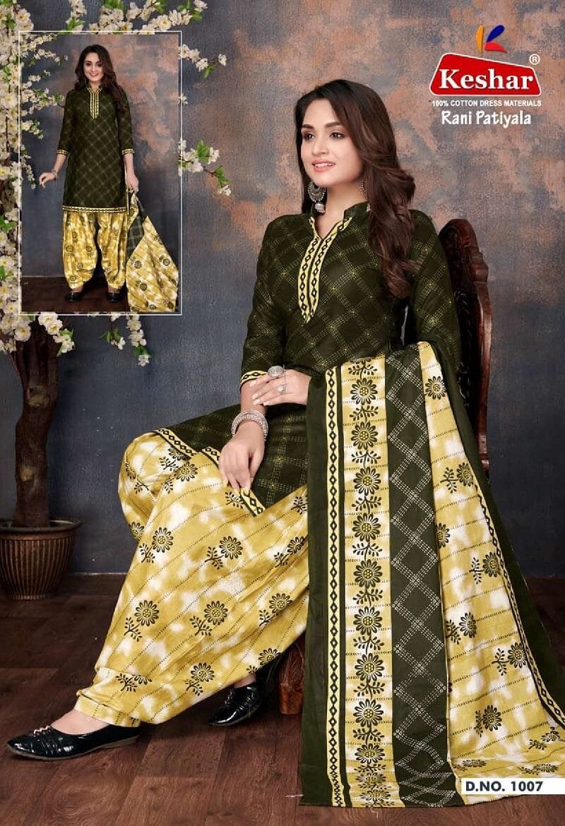 Kesar Rani Patiyala Vol 1 Wholesale Cotton Dress Material