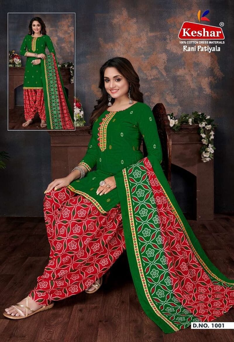 Kesar Rani Patiyala Vol 1 Wholesale Cotton Dress Material