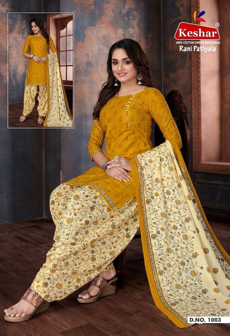 Kesar Rani Patiyala Vol 1 Wholesale Cotton Dress Material