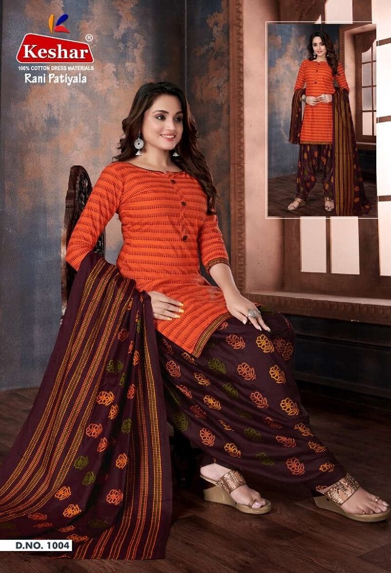 Kesar Rani Patiyala Vol 1 Wholesale Cotton Dress Material
