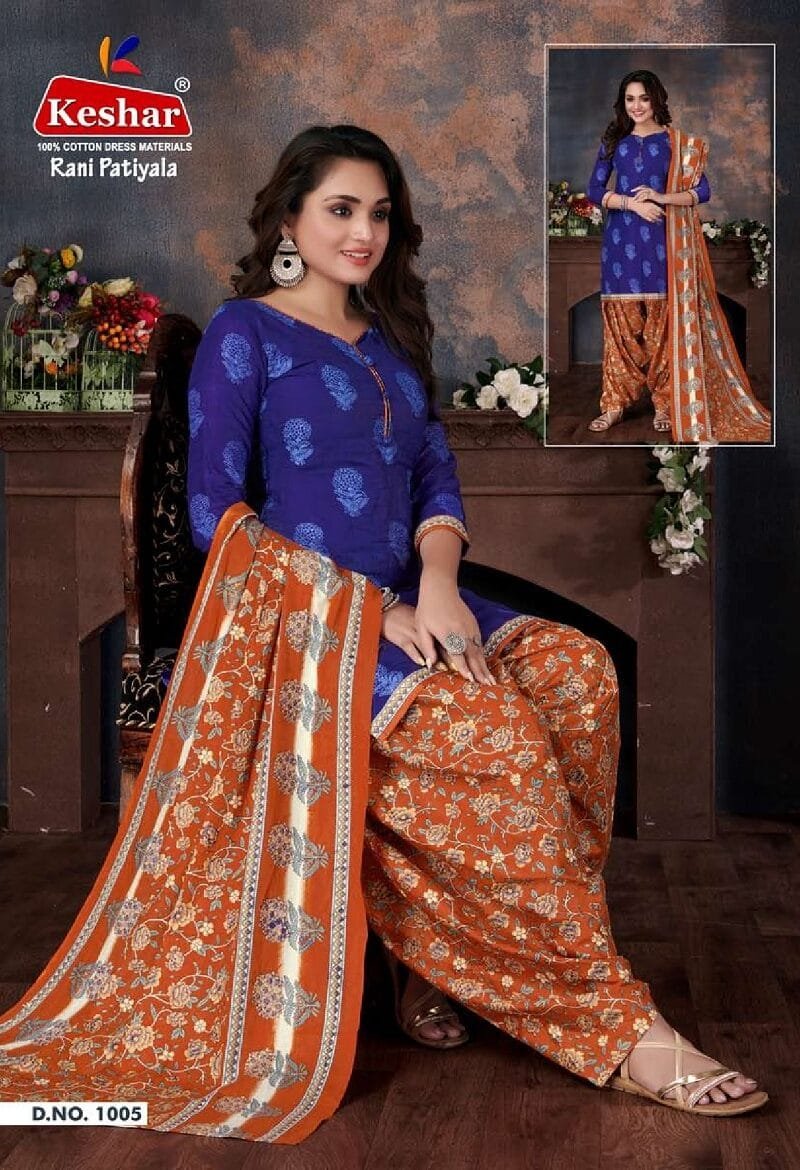 Kesar Rani Patiyala Vol 1 Wholesale Cotton Dress Material