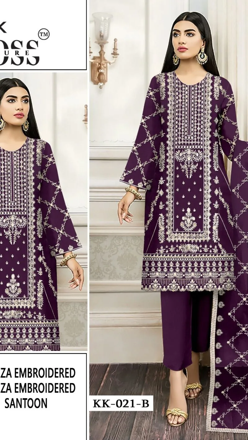 Kross Kulture D.No Kk 21 Dark Chart Wholesale Pakistani Salwar Suits