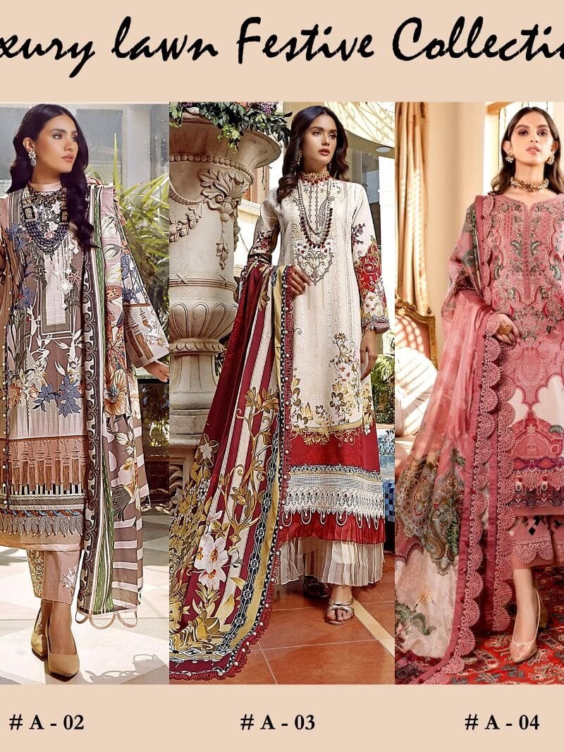 Luxury Digital Print Lawn Collectiom Arhan Fab