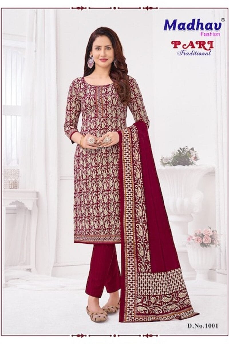 Madhav Pari Tradition Vol 1 Wholesale Cotton Dress Material