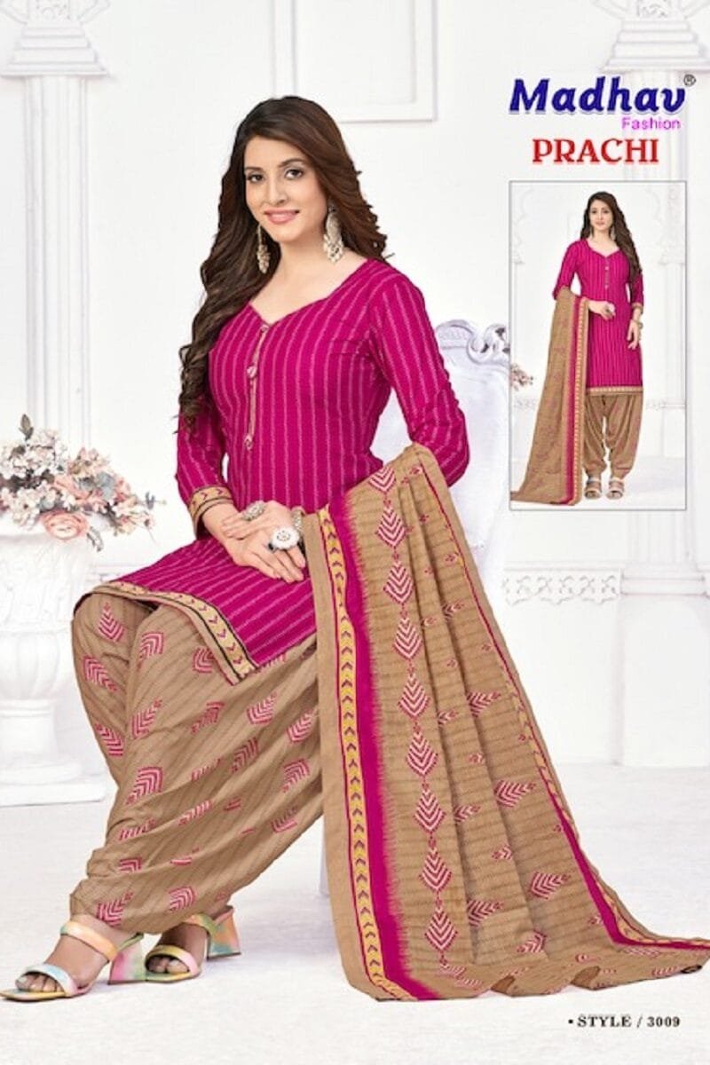 Madhav Prachi Vol 3 Wholesale Cotton Dress Material